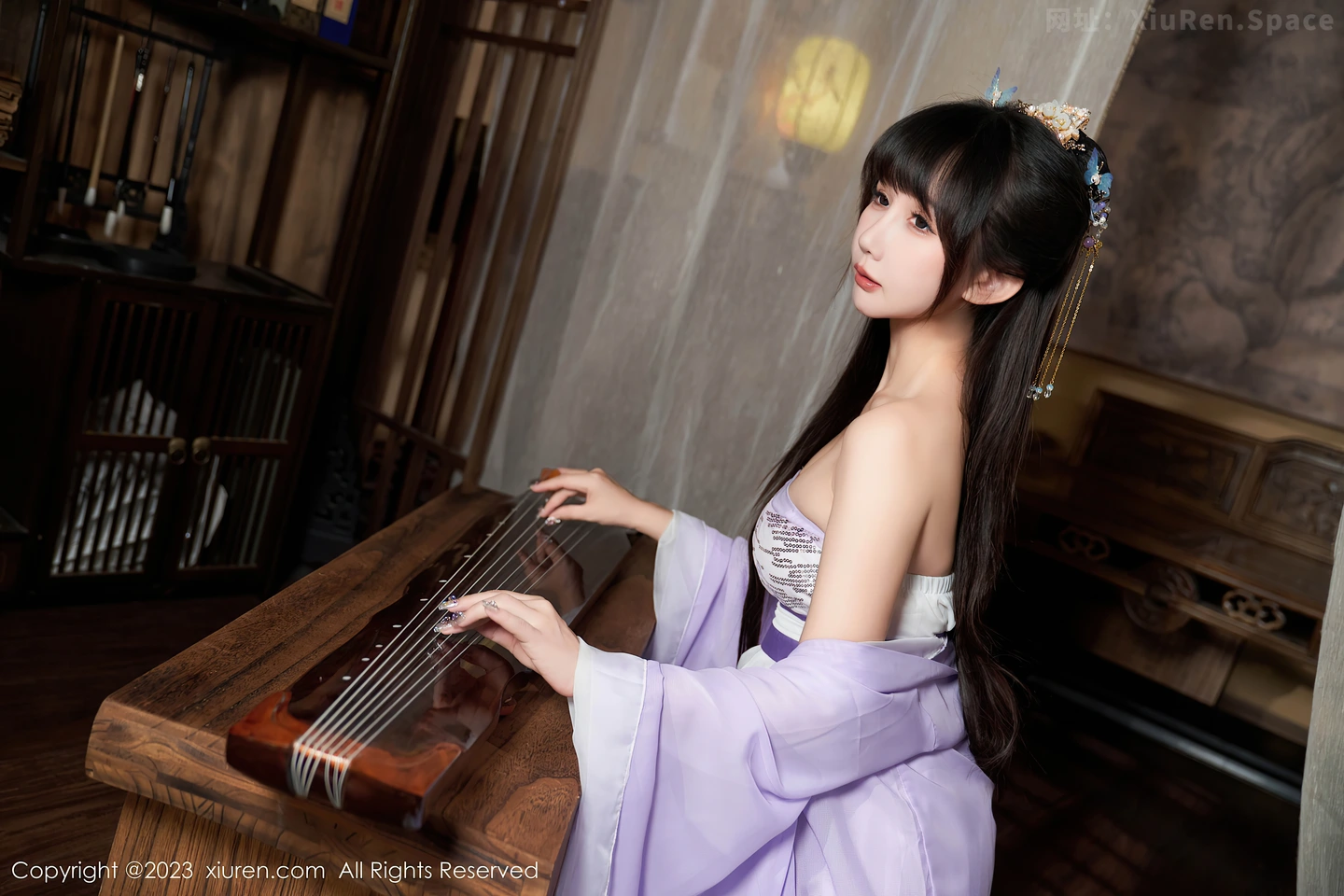 图片[3]-[XiuRen秀人网]VOL.7442 模特波巧酱性感紫色薄纱情趣服配超薄肉丝秀完美身材诱惑写真85P-秀人网官方网站